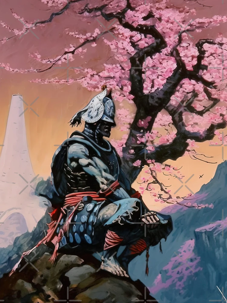 Thumbnail 4 of 4, iPhone Case, Japanese Samurai Meditating designed and sold by RockingPandS.