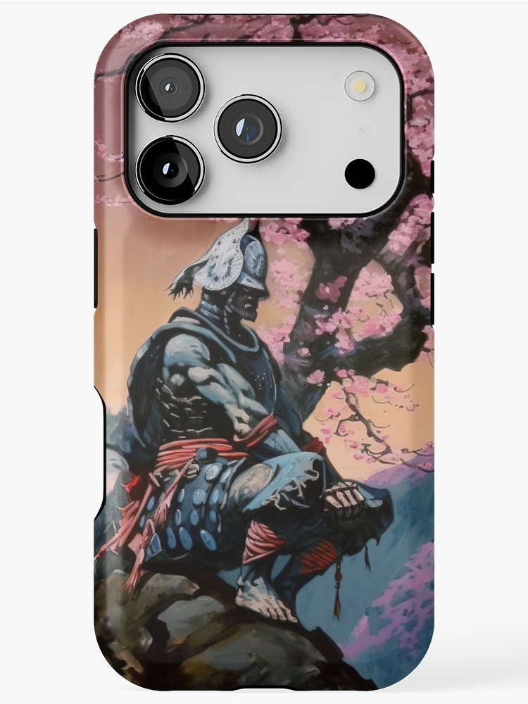 Thumbnail 1 of 4, iPhone Case, Japanese Samurai Meditating designed and sold by RockingPandS.
