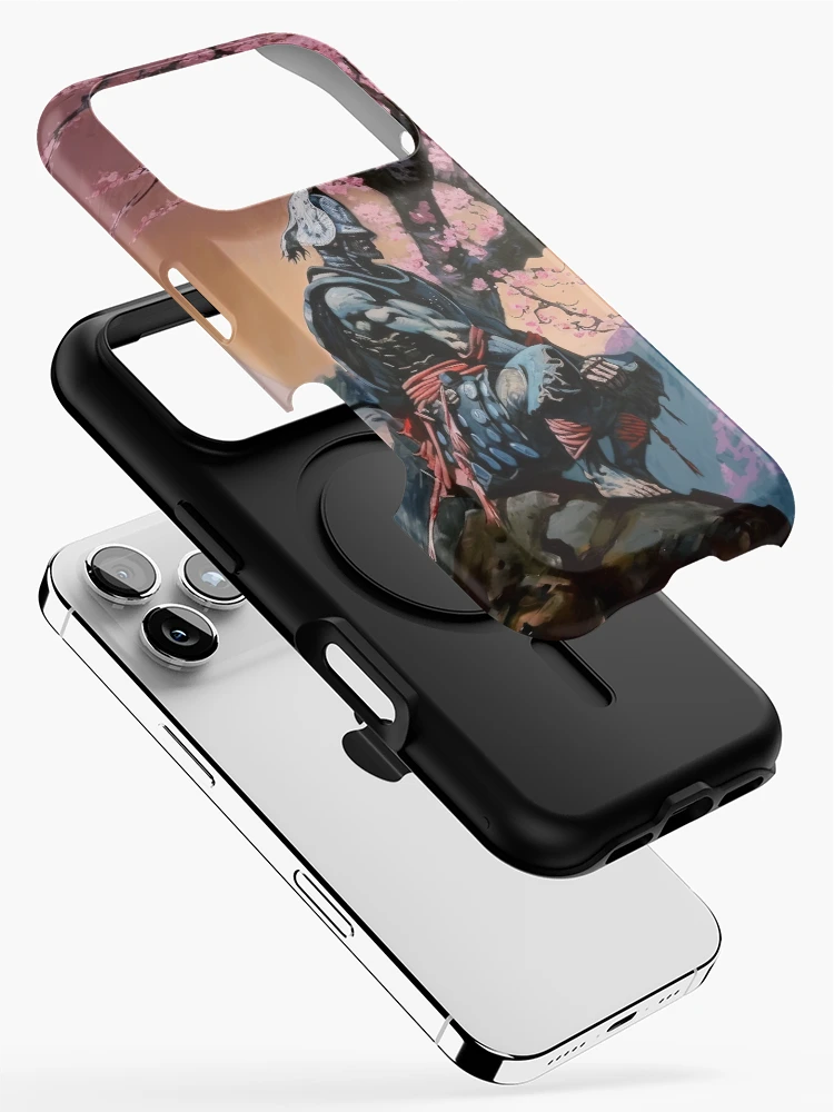 Thumbnail 2 of 4, iPhone Case, Japanese Samurai Meditating designed and sold by RockingPandS.