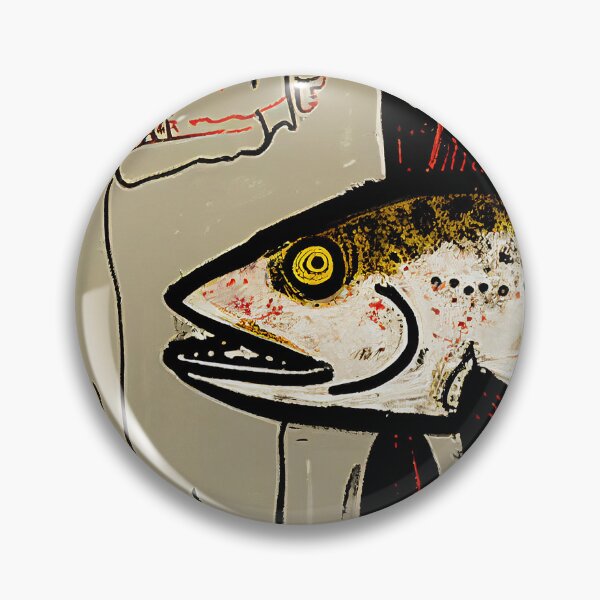 Item preview, Brown Trout in Abstract Style Painting designed and sold by WalterWhatFace.