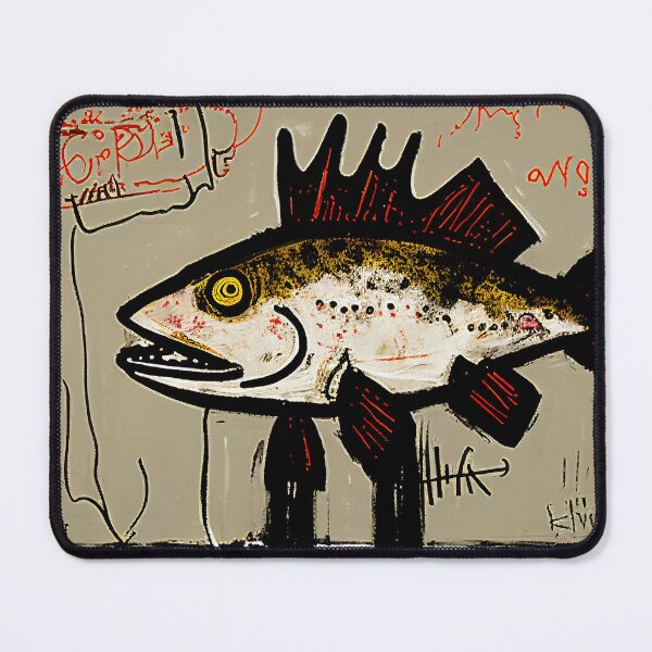 Item preview, Brown Trout in Abstract Style Painting designed and sold by WalterWhatFace.