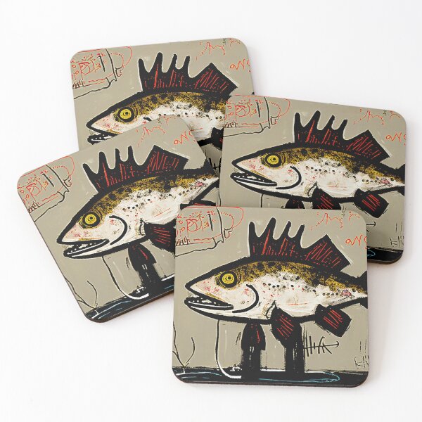 Item preview, Brown Trout in Abstract Style Painting designed and sold by WalterWhatFace.