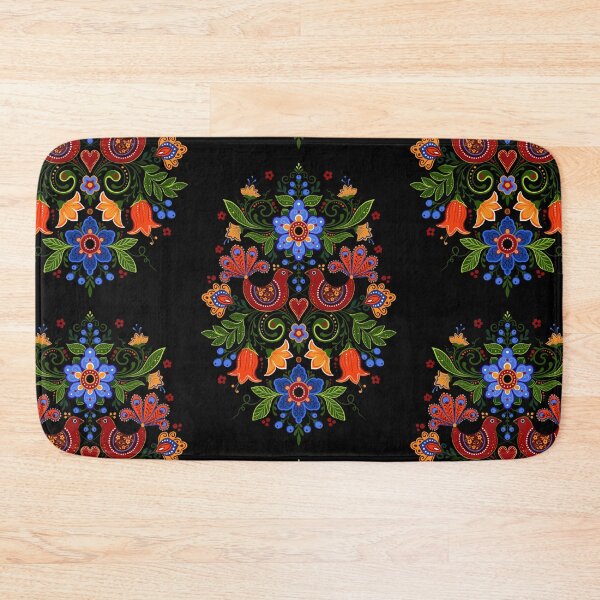 Item preview, folk birds and flowers designed and sold by Hennagirl.