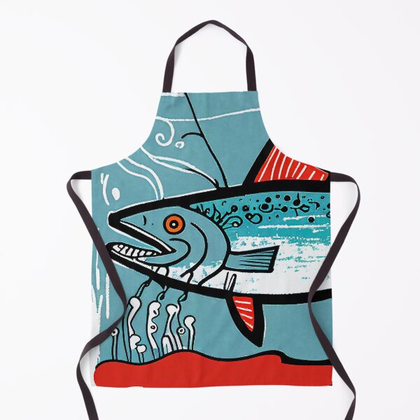 Item preview, Blue Salmon in Neo-Expressionist Style Painting designed and sold by WalterWhatFace.