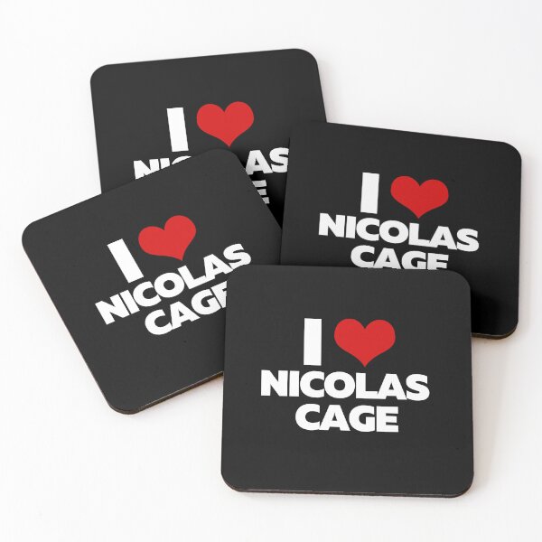 Item preview, I Love Nicolas Cage (White Text) designed and sold by theartcreatore.
