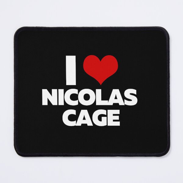 Item preview, I Love Nicolas Cage (White Text) designed and sold by theartcreatore.