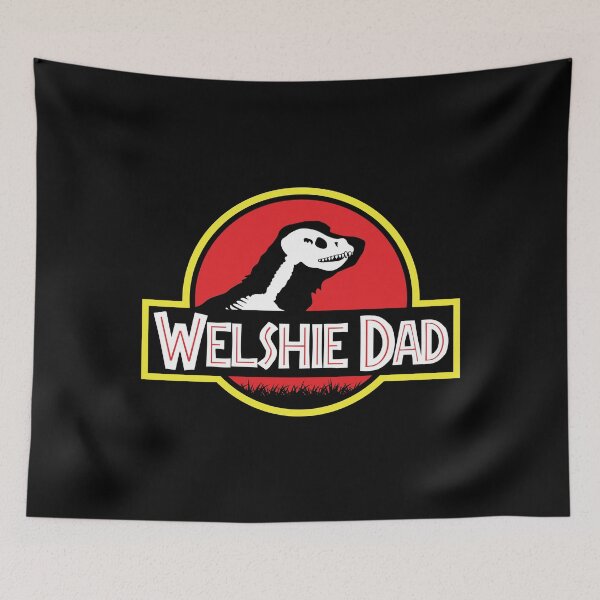 Item preview, (For Dark Background) Jurassic Welsh Springer Spaniel Dad designed and sold by More Cute Dogs.