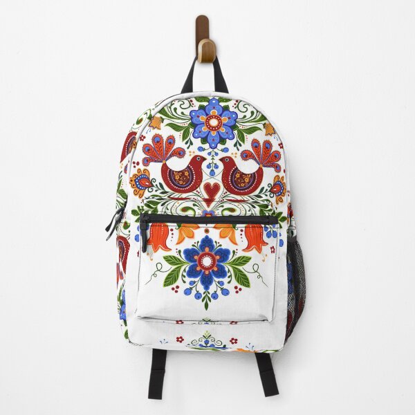 Item preview, folk birds and flowers designed and sold by Hennagirl.