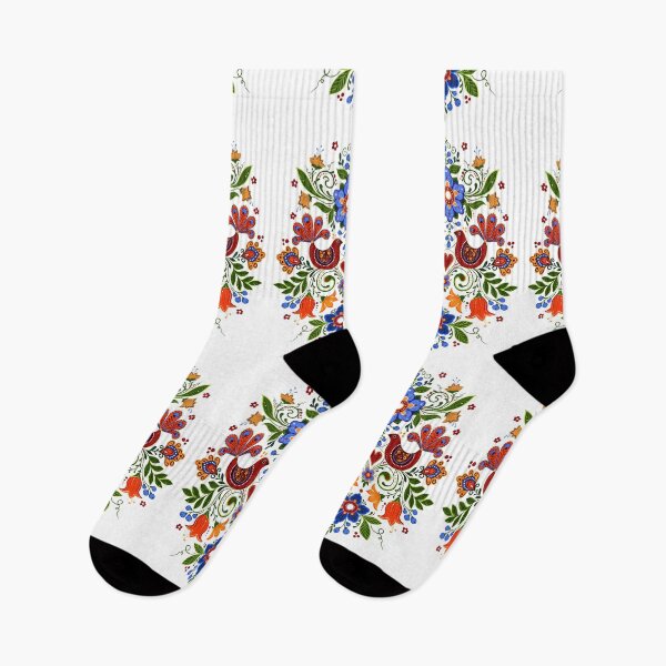 Item preview, folk birds and flowers designed and sold by Hennagirl.