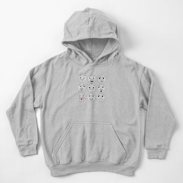 The Many Faces of Thomas (full faces) Kids Pullover Hoodie