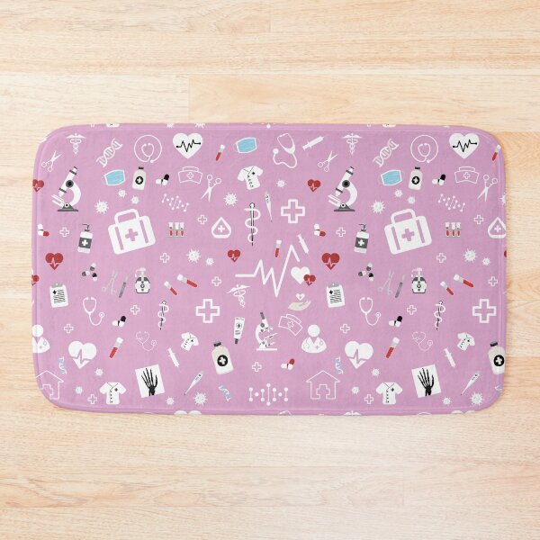 Item preview, Best Nurse Medical Elements NHS Worker Pink Pattern designed and sold by SoccaTamam.