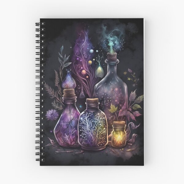 Item preview, Witchy Dark Goth Apothecary Potion Bottles designed and sold by MoonBohemian.