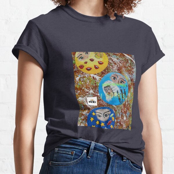 Baci, labbra, pianeti, colori, dove s'incontrano i sorrisi, Augusto Re Classic T-Shirt