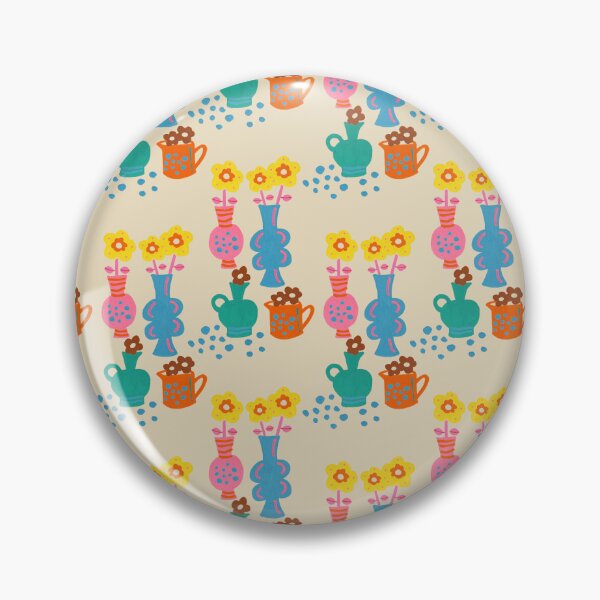 Item preview, Rainbow vases with flowers designed and sold by aniazwaradesign.