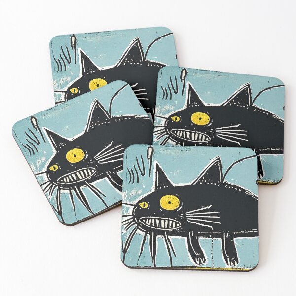 Artikelvorschau, Malerei des neoexpressionistischen Cat Fish (Wels). entworfen und verkauft von WalterWhatFace.