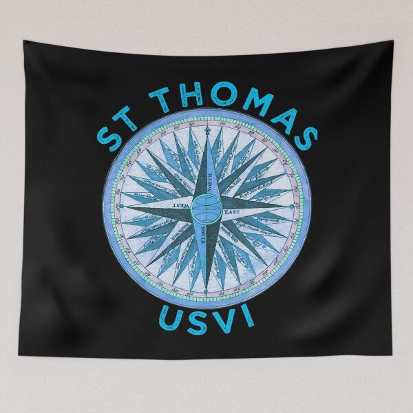 Item preview, St Thomas Design Vintage St Thomas USVI Compass Rose Swea designed and sold by IssacArtShop.