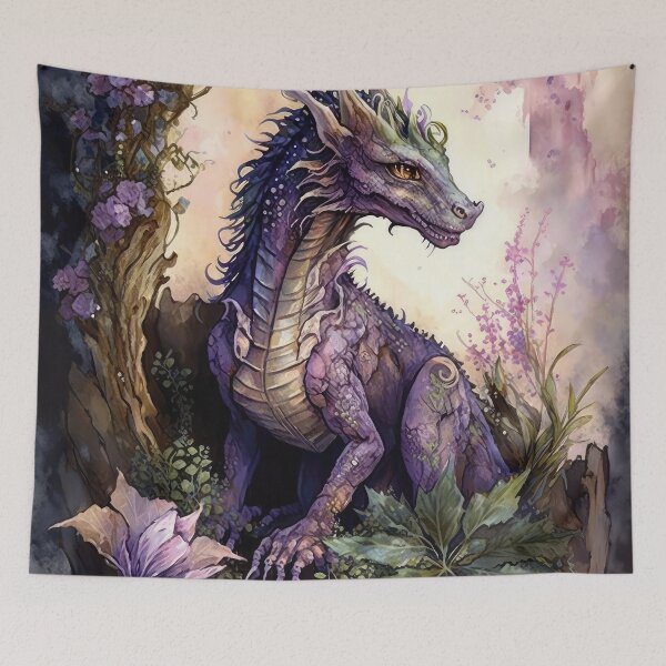 Item preview, Witchy Pastel Goth Fantasy Dragon designed and sold by MoonBohemian.
