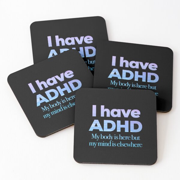 Item preview, I have ADHD My body is here but my mind is elsewhere - Attention Deficit HyperActive Disorder | Neurodiversity | Neurodivergent | Neurodiverse designed and sold by MJDezigns.
