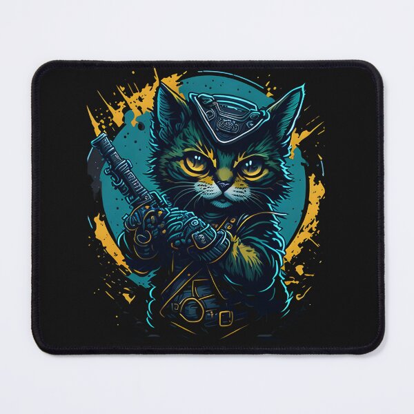 Item preview, Cat Daddy Black Cat Vintage Eighties Style Cat Retro IV - Our Funny & Cute Cat Design designed and sold by Chromatic-Art.