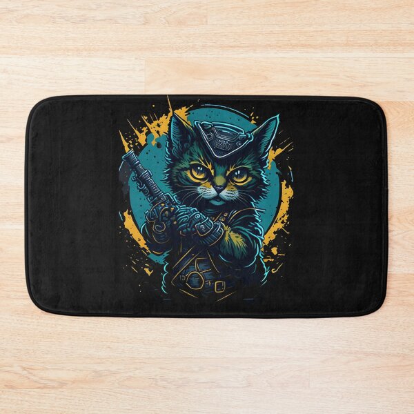 Item preview, Cat Daddy Black Cat Vintage Eighties Style Cat Retro IV - Our Funny & Cute Cat Design designed and sold by Chromatic-Art.