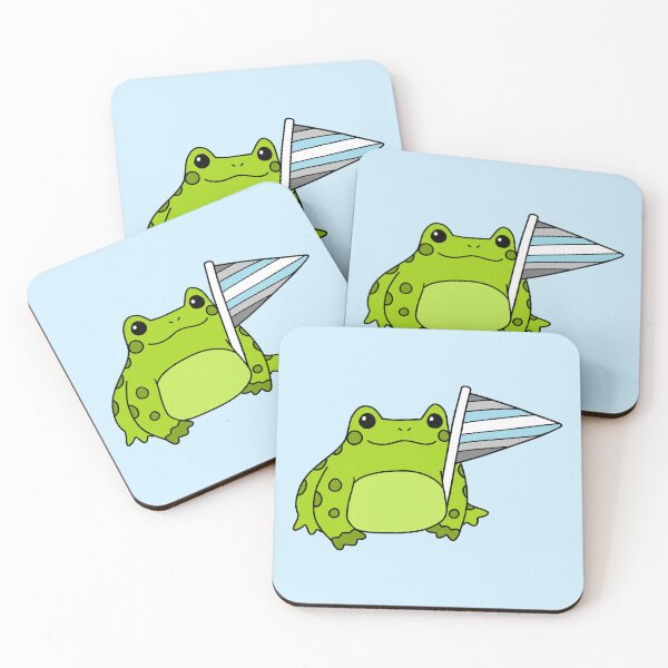 Item preview, Demiboy Pride Frog designed and sold by everything4eva.