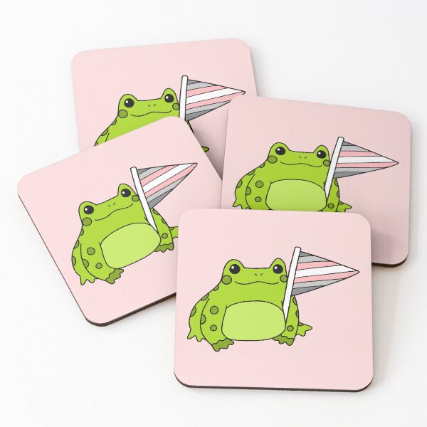 Item preview, Demigirl Pride Frog designed and sold by everything4eva.