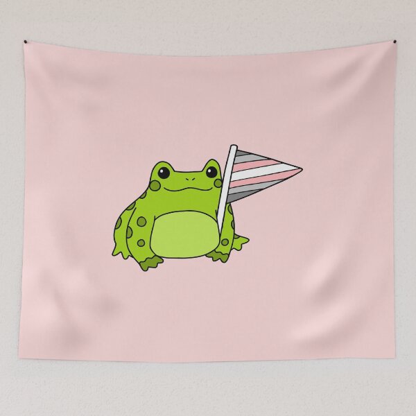 Item preview, Demigirl Pride Frog designed and sold by everything4eva.
