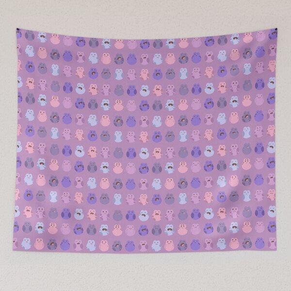 Item preview, purple froggies pattern! designed and sold by lavendula-frog.