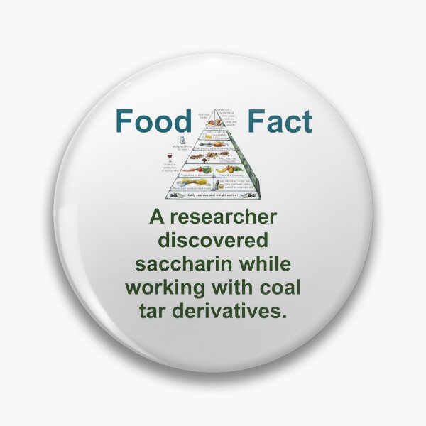 Item preview, A Researcher Discovered Saccharin - Food Fact designed and sold by CrankyOldDude.
