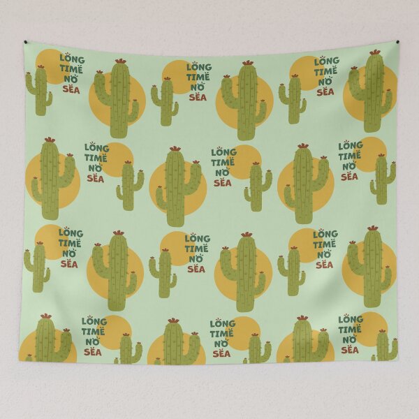 Item preview, Cactus | Long Time No Sea Text, Funny designed and sold by iamKaye.
