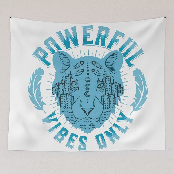 Item preview, Powerful Vibes Only Lion funny and powerful design designed and sold by Artopea Studio.