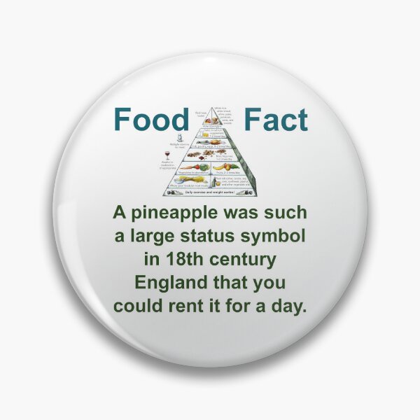Item preview, A Pineapple Was Such A Large Status Symbol - Food Fact designed and sold by CrankyOldDude.