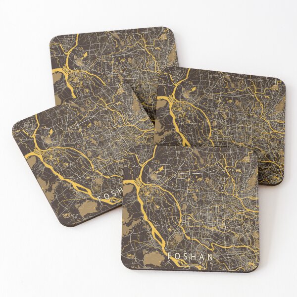 Item preview, Foshan City Map of Guangdong, China - Pastel designed and sold by deMAP.