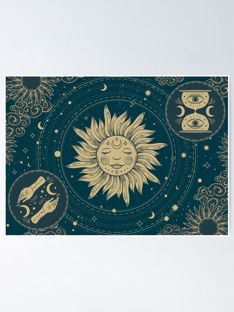 Sun and Moon Balance Yoga Mat – Cosmic Collage