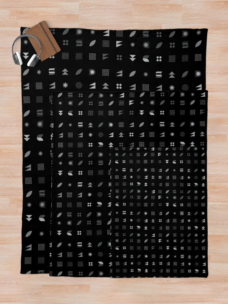 Thumbnail 5 of 6, Throw Blanket, Random Shapes Pattern designed and sold by AzlanStudio.