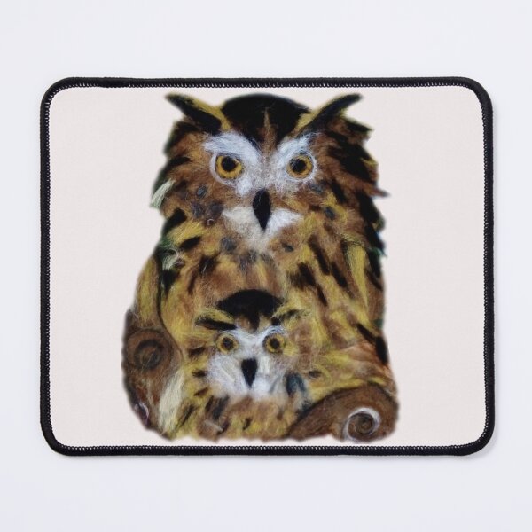 Item preview, An owl duo eagle owl and her baby designed and sold by FLEURDELAINE04.