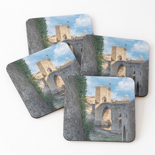 Item preview, Besalú Medieval Bridge - Romanesque Architecture and Historic Landmark in La Garrotxa Region, Catalonia, Spain designed and sold by Marc Garrido Clotet.