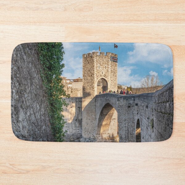 Item preview, Besalú Medieval Bridge - Romanesque Architecture and Historic Landmark in La Garrotxa Region, Catalonia, Spain designed and sold by Marc Garrido Clotet.