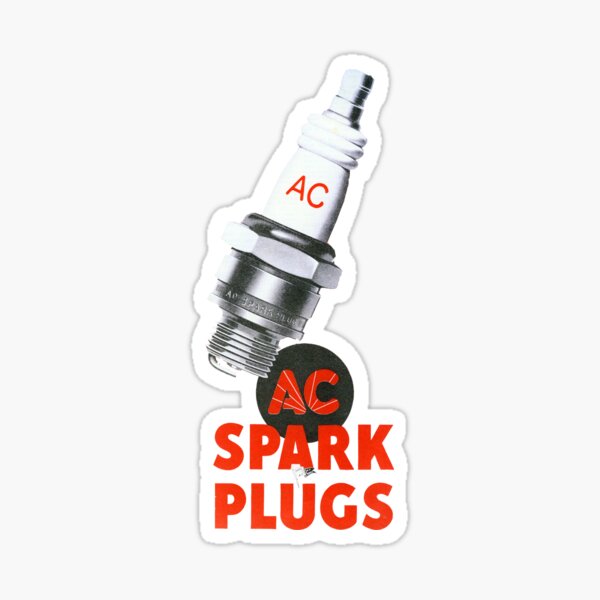 1950s Spark Plugs. For Chevy Ford & Dodge! Sticker