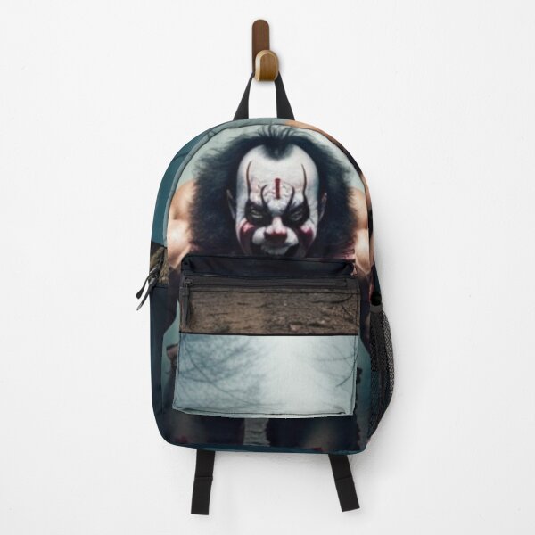 Item preview, Scary Muscled Clown in the Forest Halloween Horror designed and sold by Michael Voyler.