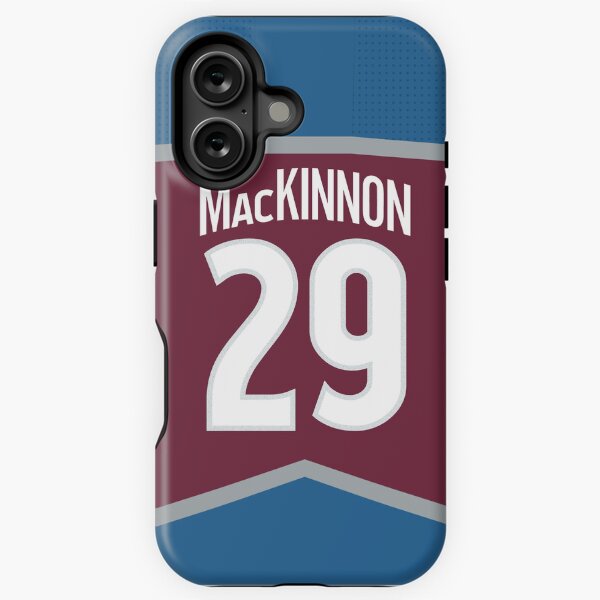 Item preview, Colorado Avalanche Nathan MacKinnon Home Jersey Back Phone Case designed and sold by IAmAlexaJericho.