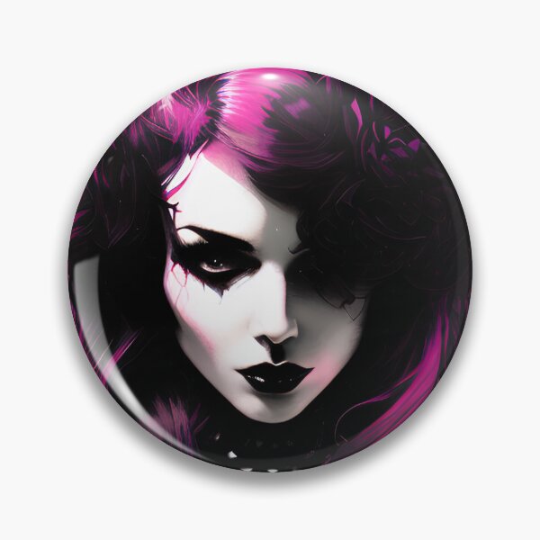 Item preview, Purple Gothic Girl Portrait No.1 designed and sold by Artistic Fusion Lab.