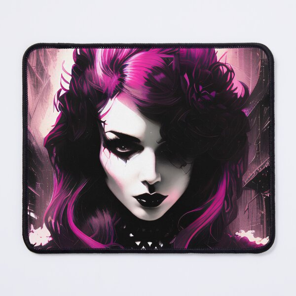 Item preview, Purple Gothic Girl Portrait No.1 designed and sold by Artistic Fusion Lab.