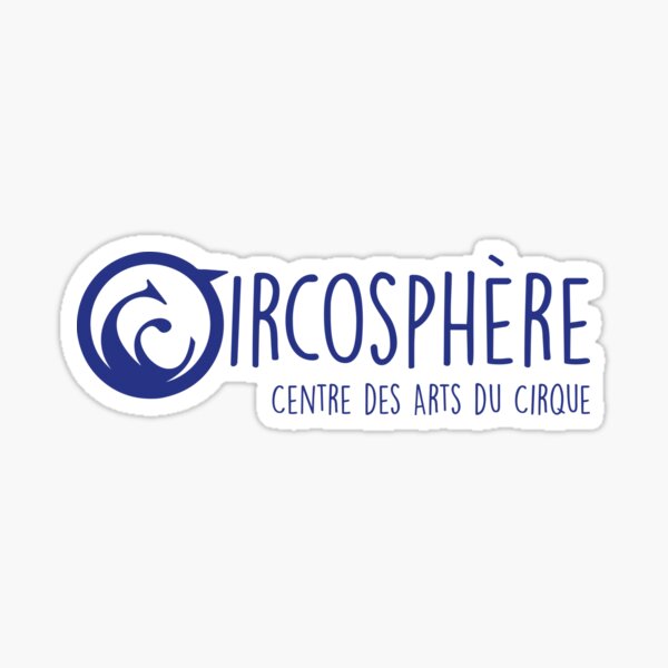 Circosphere Circus Arts Center Blue Logo Sticker