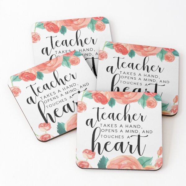 Item preview, A teacher takes a hand opens a mind and touches a heart designed and sold by della95.