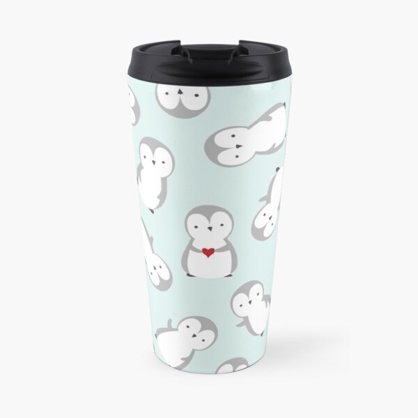 Cute Penguin Pattern Travel Mug