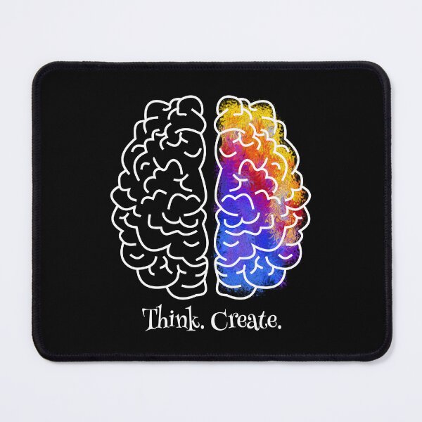 Item preview, The Brain with Quote: Think. Create. designed and sold by Sfumata Illustration.