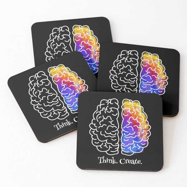 Item preview, The Brain with Quote: Think. Create. designed and sold by Sfumata Illustration.