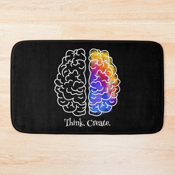 Item preview, The Brain with Quote: Think. Create. designed and sold by Sfumata Illustration.
