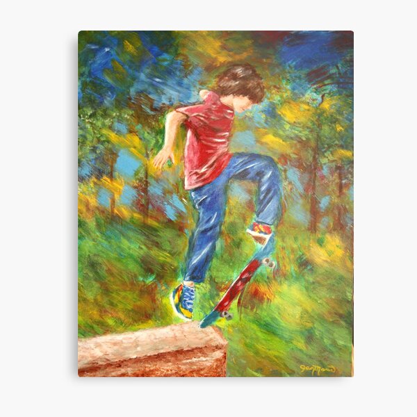 Skateboarder Metal Print